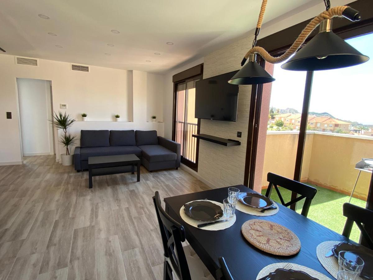 Apartamento Precioso ático con vistas al mar y la montaña Águilas Exterior foto